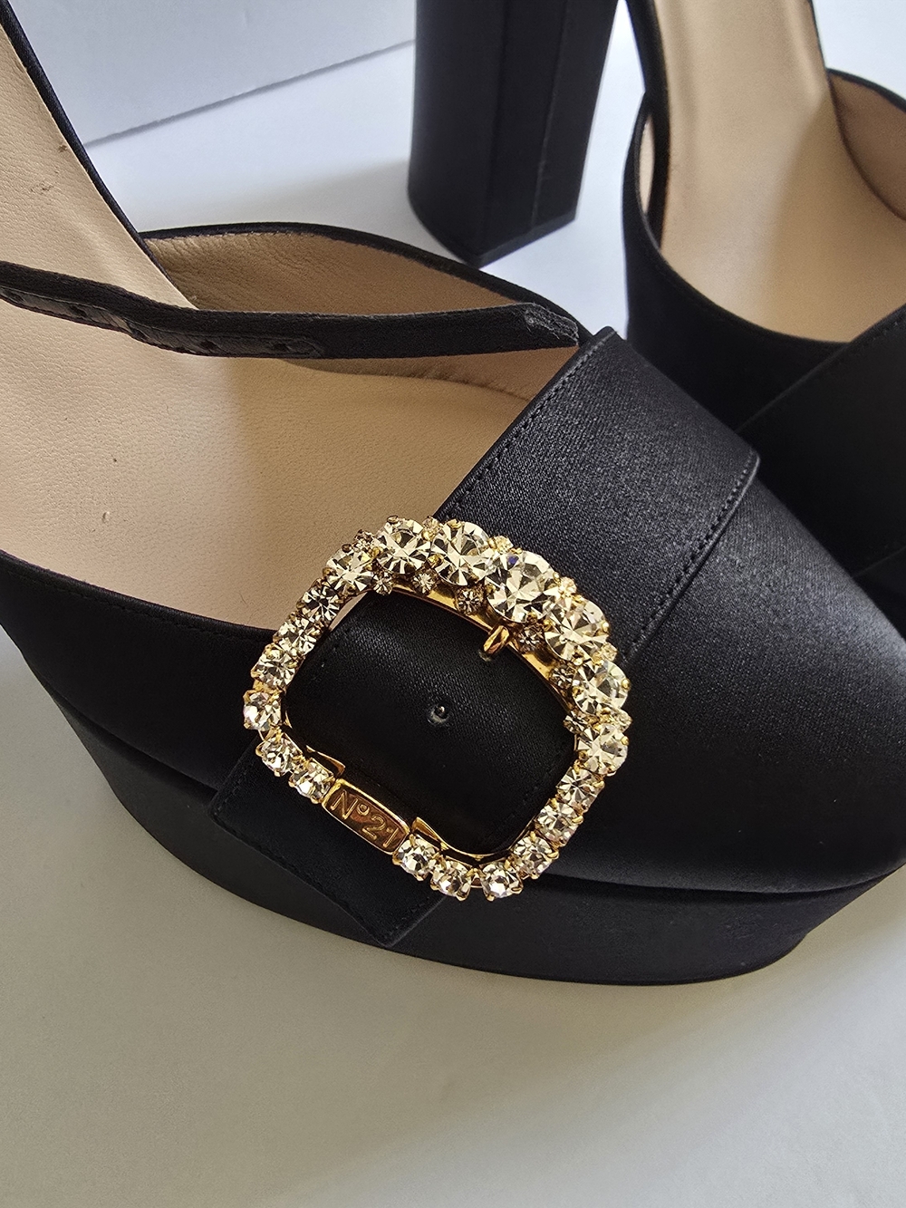 Nº21 Ankle-Strap Platform Heels Black Size 40 - Picture 3 of 13